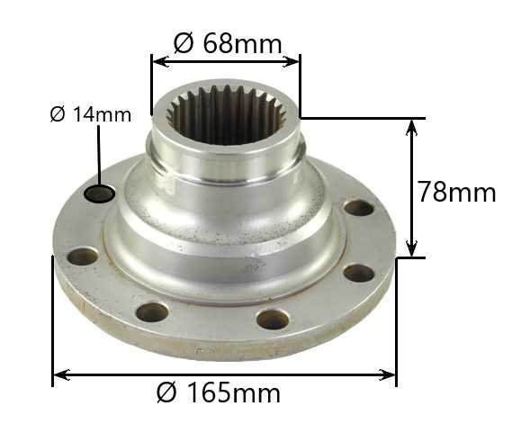 TERMINAL FLANGE CENTRAL CARDAN